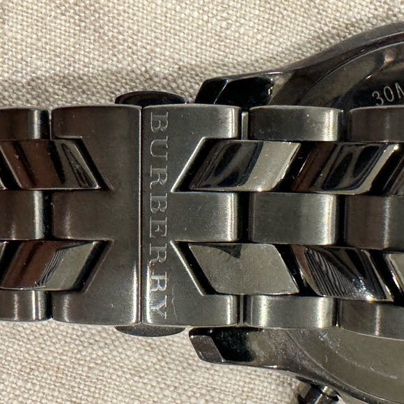Black Burberry Chronograph Watch - Picture 2 of 2